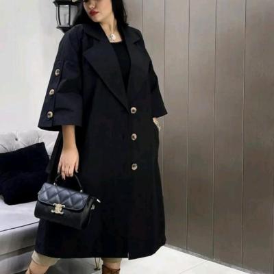 بارانی بلند زنانه مدل رخسار جنس کتان زارا درجه یک