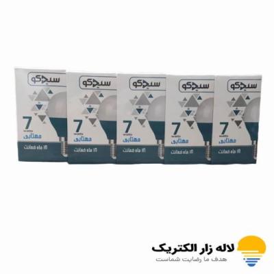 خرید لامپ حبابی ال ای دی 7 وات سیدکو | کم‌مصرف