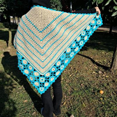 اشارپ شال سه گوش رو دوشی قلاب بافی