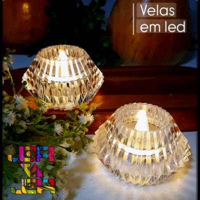 شمع چراغ دار ال ای دی باطری خور