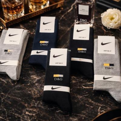 جوراب ساق بلند مردانه نخی 12 جفتی برند نایکی