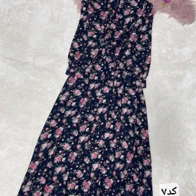 پیراهن ساحلی زنانه مدل پیراهن حریر آستردار جدید