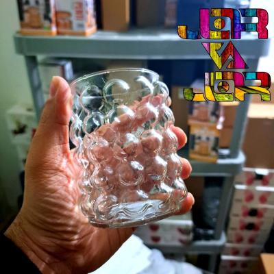 لیوان حبابی مدل پاریس جنس بلور شفاف یک عددی