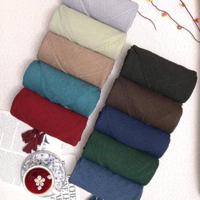 روسری نخی پلیسه ریز