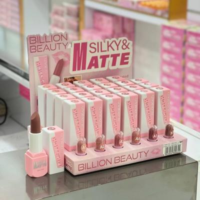 رژ لب نود جامد رنگ روشن با6کدرنگبندی ( رژ لب جامد کالباسی نود )