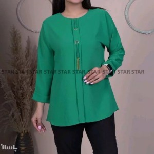 شومیز جلو زنجیردار جنس الیزه ترک