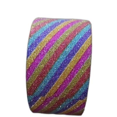 چسب فانتزی رنگین کمانی اکلیل دار 4ونیم سانتی