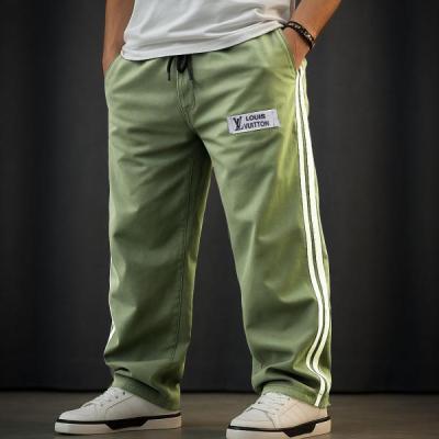 شلوار اسلش بگ نواردار سه کنفی جنس بنگال رنگ سبز صدری