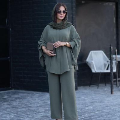 ست مانتو و شلوار ابروبادی مدل رزمین