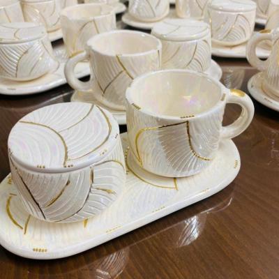 ست فنجان زیری و قندون تک نفری