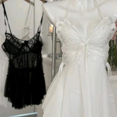 لباس خواب پروانه ای/رنگ سفید