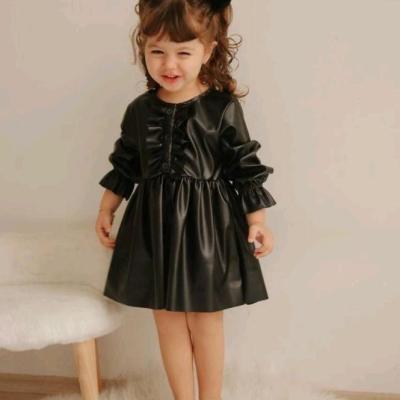 چرم پیراهن زنگ مشکی برند زارا ترک