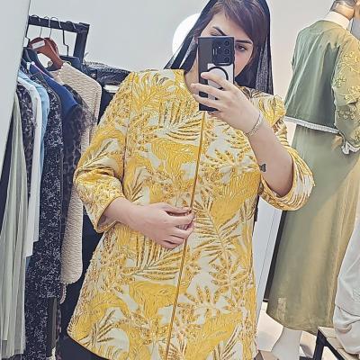 کت ژاکاردنیم دایره کارشده سنگ دوزی