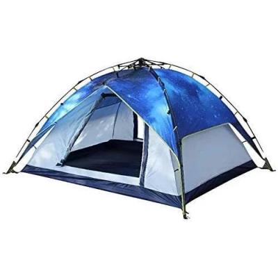 چادر مسافرتی اتوماتیک 4 نفره طرح آسمانی مدل سایبان‌شو