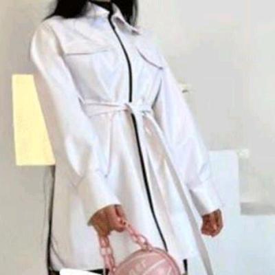 کت چرمی سفید درجه یک