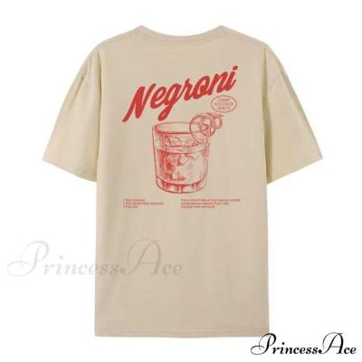 تیشرت لانگ طرح نوشیدنی