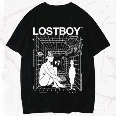 تیشرت لانگ طرح تفکر