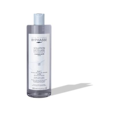 میسلار واتر زغال پاک‌کننده و سم‌زدای پوست بایفاس Byphasse carbon actif