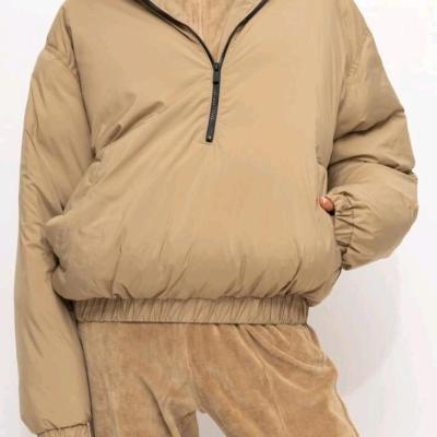 کاپشن زنانه نیم زیپ