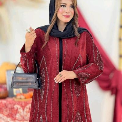 مانتو کتی زنانه مخمل مدل نگینی