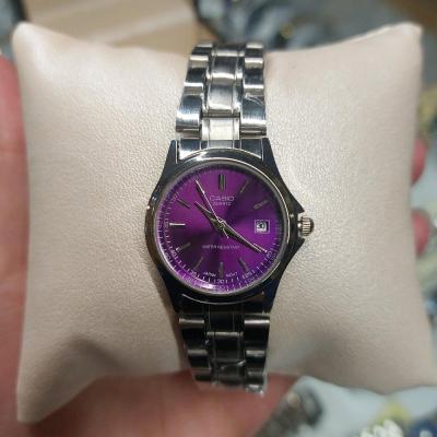 ساعت زنانه صفحه بنفش کاسیو