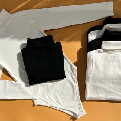 بادی یقه اسکی پنبه کبریتی زنانه و دخترانه آستین بلند کیفیت عالی