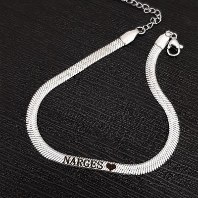 دستبند ماری با حک سفارشی