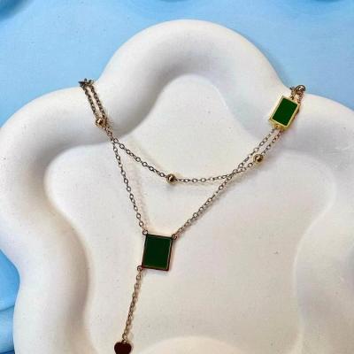 گردنبند دو لاین زنانه