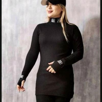 بلوز زیر سارافون فینگردار مشکی