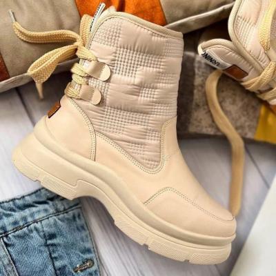 چکمه کاپشنی پوتین چکمه زنانه پوتین زنانه - پوتین دخترانه - کفش زمستانی