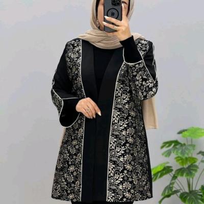 مانتو مجلسی کرپ مدل سوزن دوزی