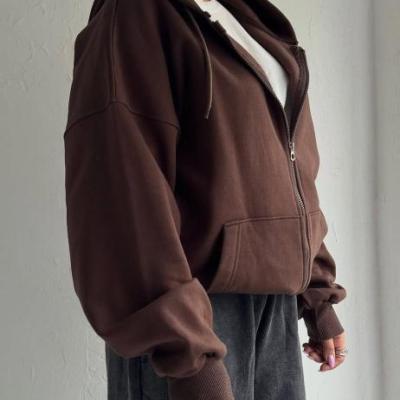 سوئیشرت زیپی کلاه دار دورس 3 نخ کرک دار رنگبندی