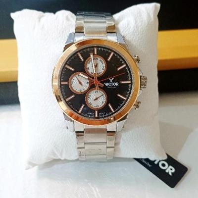 ساعت مچی عقربه ای مردانه VICTOR سه موتوره فعال فول تایم ژاپن مدل V5743