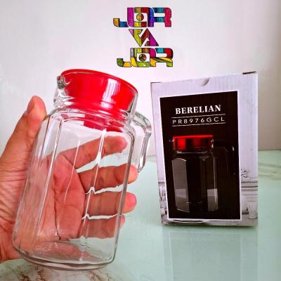 پارچ یخچالی درب دار 650cc سفید مدل برلیان کاوه