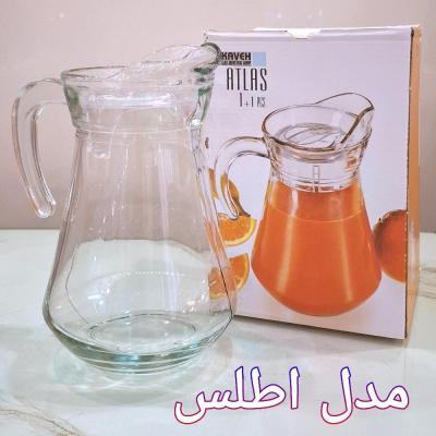 پارچ مدل اطلس سفید بلور کاوه