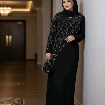 پیراهن مهمانی زنانه سایز بزرگ کرپ دالقیچ مدل تندیس