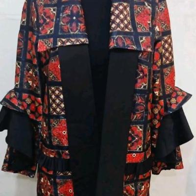 مانتو مجلسی حریر شانل مدل بهار