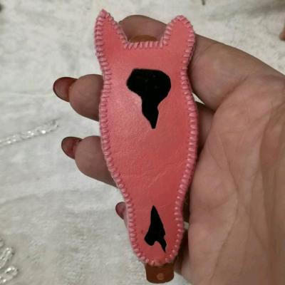 گل سر طرح سر اسب چرمی