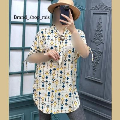 مانتو پپلین چاپی کراواتی