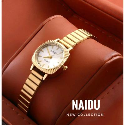 ساعت زنانه NAIDU بند استیل رنگ طلایی