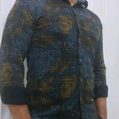 پیراهن کنفی مردانه گرم بالا