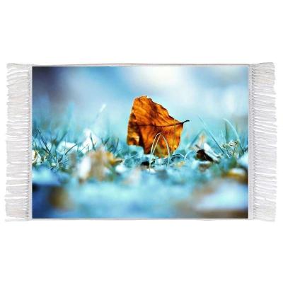 تابلو فرش ماشینی طرح برگ