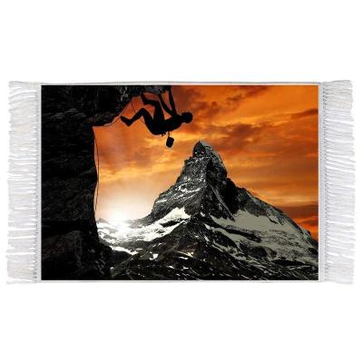 تابلو فرش ماشینی طرح کوه