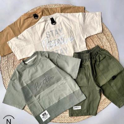 تیشرت و شلوارک بچگانه کتان پسرانه