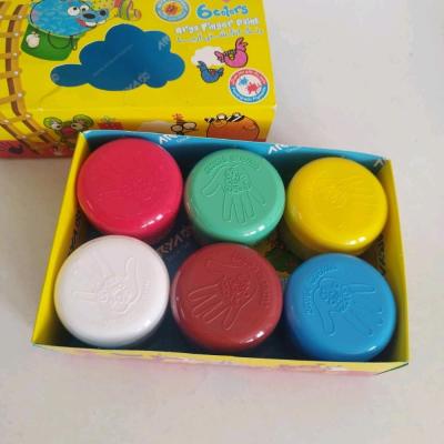 رنگ انگشتی درجه یک شش رنگ مقوایی آریا