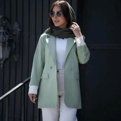 مانتو کتی زنانه لنین مدل پشت راه راه پینترستی