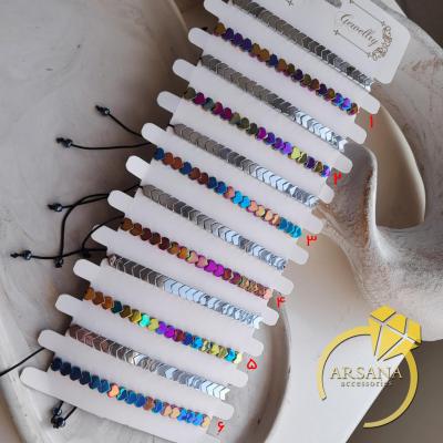 دستبند حدید هولوگرامی کشویی طرح انتخابی