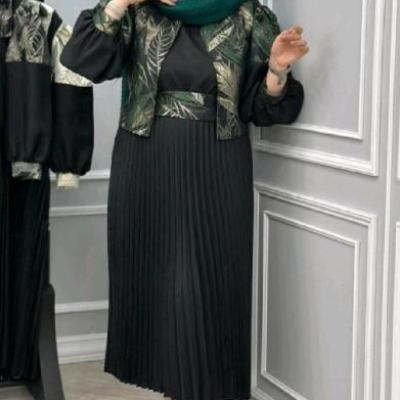 پیراهن مجلسی زنانه کرپ مدل ژیله وسارافون