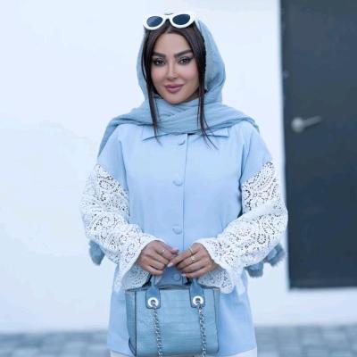 مانتو مجلسی لنین دالمون مدل آستین گیپوری مزونی تا سایز 48