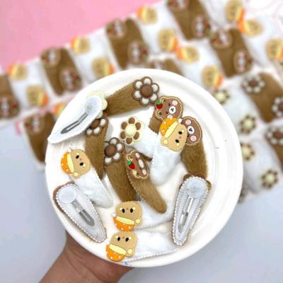 تق تقی پشمالو قهوه ای جفت